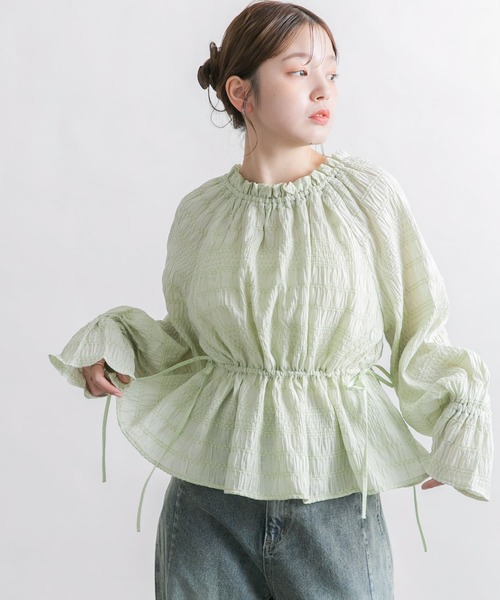 KBF(ケイビーエフ)の「2WAYオフショルブラウス(シャツ/ブラウス・レディース・グリーン系その他/ブラック/オフホワイト・ONE)」の16枚目の写真