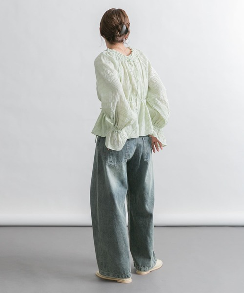 KBF(ケイビーエフ)の「2WAYオフショルブラウス(シャツ/ブラウス・レディース・グリーン系その他/ブラック/オフホワイト・ONE)」の20枚目の写真