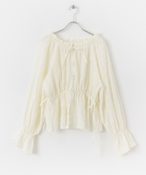 KBF(ケイビーエフ)の「2WAYオフショルブラウス(シャツ/ブラウス・レディース・グリーン系その他/ブラック/オフホワイト・ONE)」の22枚目の写真