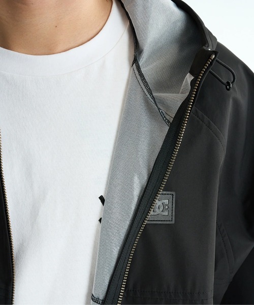 DC SHOES（ディーシーシューズ）の「25 WR HOOD JACKET/DCナイロンジャケット（ブルゾン・メンズ・ブラック/カーキ・X-LARGE/LARGE/MEDIUM）」の6枚目の写真