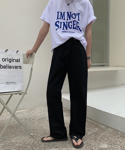B.R.U(ブル)の「ツイルスタンダードストレートパンツ(その他パンツ・メンズ・アイボリー/ブラック/ベージュ・FREE)」の6枚目の写真