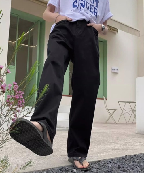 B.R.U(ブル)の「ツイルスタンダードストレートパンツ(その他パンツ・メンズ・アイボリー/ブラック/ベージュ・FREE)」の7枚目の写真
