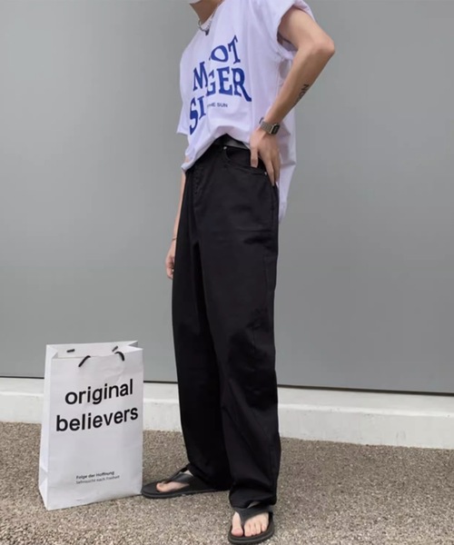 B.R.U(ブル)の「ツイルスタンダードストレートパンツ(その他パンツ・メンズ・アイボリー/ブラック/ベージュ・FREE)」の9枚目の写真