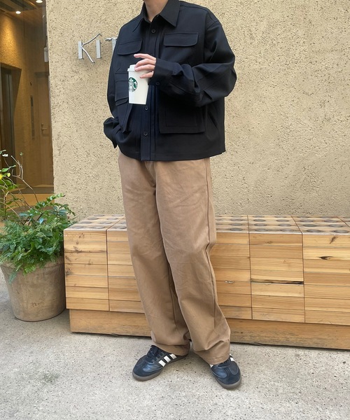 B.R.U(ブル)の「ツイルスタンダードストレートパンツ(その他パンツ・メンズ・アイボリー/ブラック/ベージュ・FREE)」の19枚目の写真