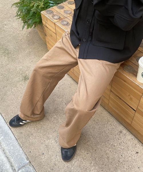 B.R.U(ブル)の「ツイルスタンダードストレートパンツ(その他パンツ・メンズ・アイボリー/ブラック/ベージュ・FREE)」の17枚目の写真