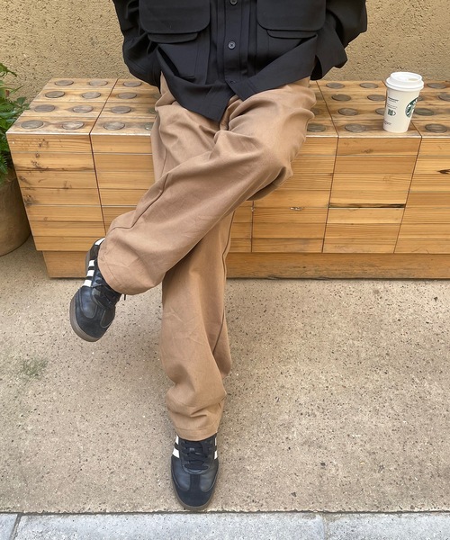 B.R.U(ブル)の「ツイルスタンダードストレートパンツ(その他パンツ・メンズ・アイボリー/ブラック/ベージュ・FREE)」の18枚目の写真