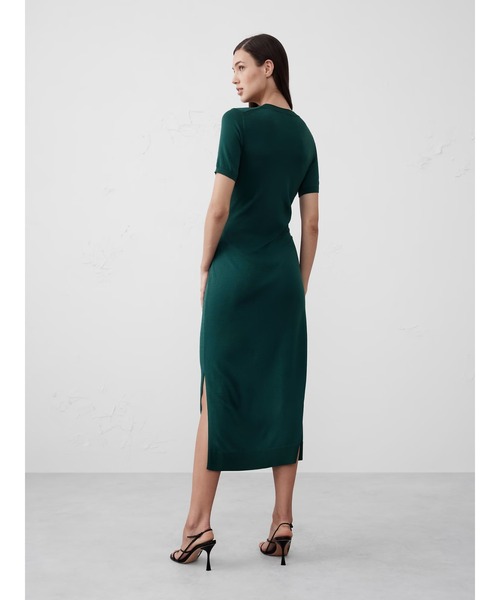 Banana Republic ☆ サイド シャーリング ニット ミディ ドレス BANANA REPUBLIC FACTORY STORE（バナナリパブリック