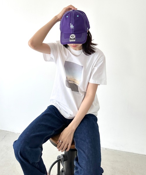 '47（フォーティーセブン）の「【日本未発売】 ’47(フォーティーセブン)/CONTRAST STITCH BR 47 CLEAN UP/ミニロゴ コントラスト ステッチ クリーンナップ キャップ 帽子（キャップ・レディース・パープル/キャメル/グリーン・FREE）」の22枚目の写真