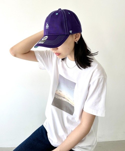 '47（フォーティーセブン）の「【日本未発売】 ’47(フォーティーセブン)/CONTRAST STITCH BR 47 CLEAN UP/ミニロゴ コントラスト ステッチ クリーンナップ キャップ 帽子（キャップ・レディース・パープル/キャメル/グリーン・FREE）」の21枚目の写真