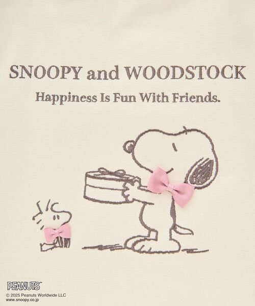 SNOOPYandWOODSTOCK スクエアトート（トートバッグ）｜Maison de FLEUR（メゾンドフルール）