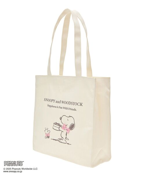 SNOOPYandWOODSTOCK スクエアトート（トートバッグ）｜Maison de FLEUR（メゾンドフルール）