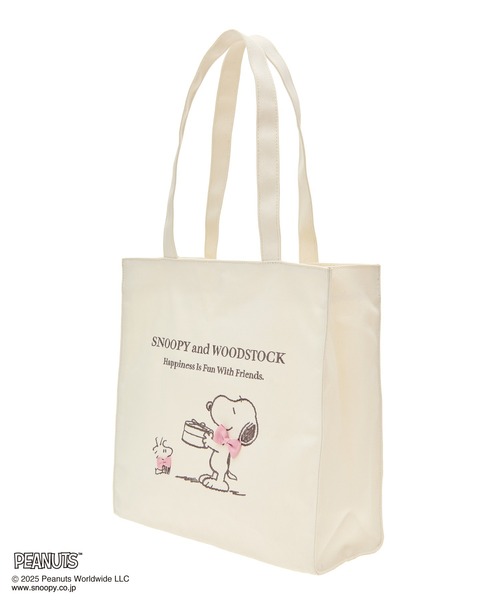 SNOOPYandWOODSTOCK スクエアトート（トートバッグ）｜Maison de FLEUR（メゾンドフルール）