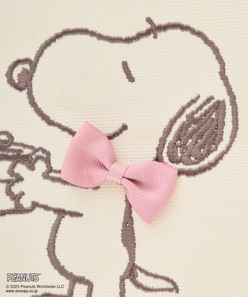 SNOOPYandWOODSTOCK スクエアトート（トートバッグ）｜Maison de FLEUR（メゾンドフルール）