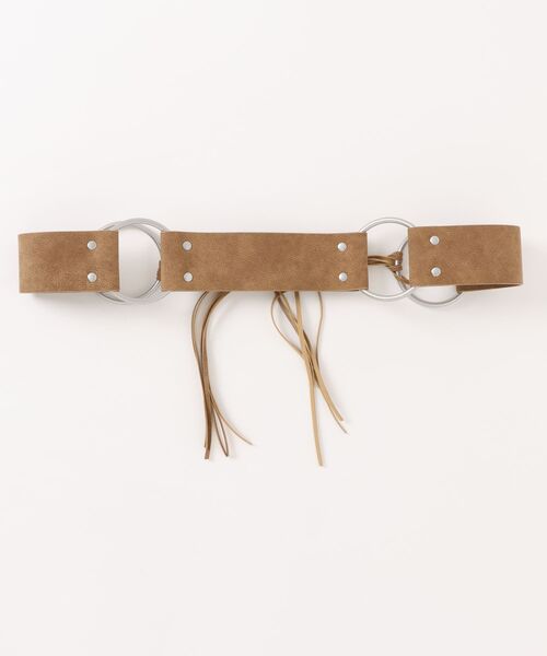 LAGUA GEM(ラグアジェム)の「FRINGE RING ベルト(ベルト・レディース・ブラウン/ダークカーキ・FREE)」の7枚目の写真