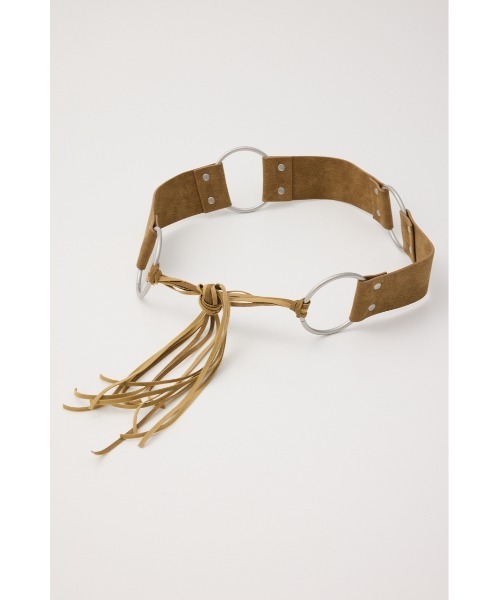 LAGUA GEM(ラグアジェム)の「FRINGE RING ベルト(ベルト・レディース・ブラウン/ダークカーキ・FREE)」の3枚目の写真