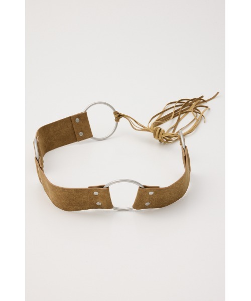 LAGUA GEM(ラグアジェム)の「FRINGE RING ベルト(ベルト・レディース・ブラウン/ダークカーキ・FREE)」の13枚目の写真