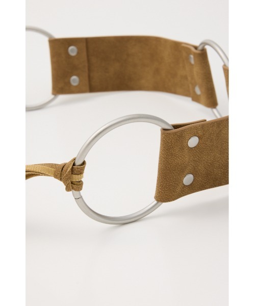 LAGUA GEM(ラグアジェム)の「FRINGE RING ベルト(ベルト・レディース・ブラウン/ダークカーキ・FREE)」の11枚目の写真