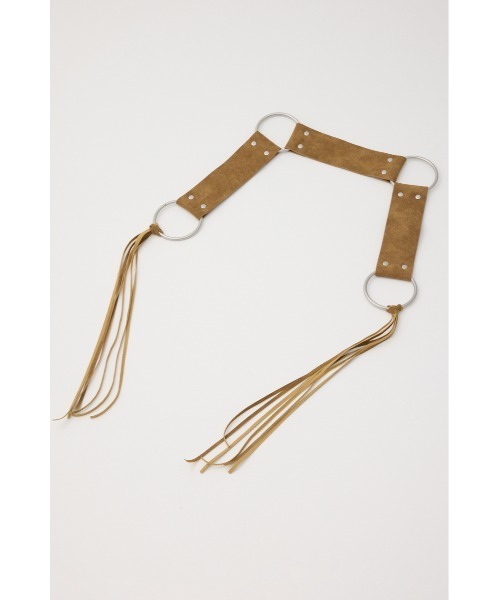 LAGUA GEM(ラグアジェム)の「FRINGE RING ベルト(ベルト・レディース・ブラウン/ダークカーキ・FREE)」の10枚目の写真