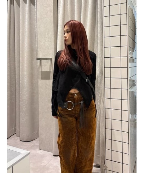 LAGUA GEM(ラグアジェム)の「FRINGE RING ベルト(ベルト・レディース・ブラウン/ダークカーキ・FREE)」の16枚目の写真