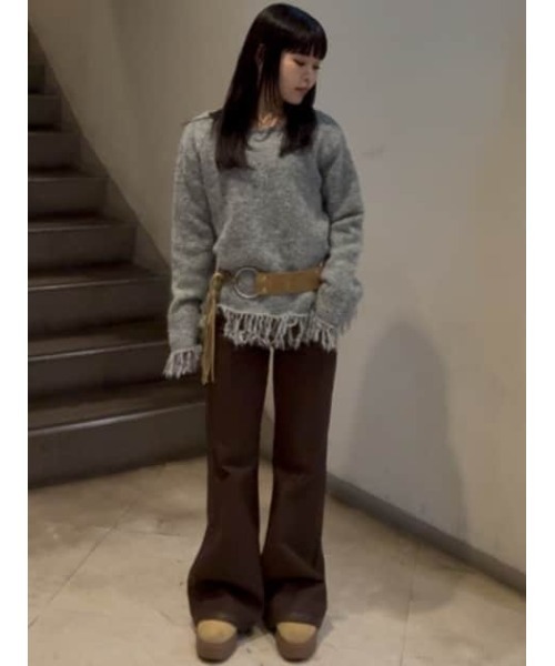 LAGUA GEM(ラグアジェム)の「FRINGE RING ベルト(ベルト・レディース・ブラウン/ダークカーキ・FREE)」の20枚目の写真