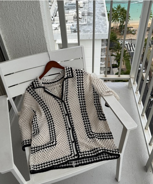 ブラウス シャツ vacances mesh shirt / バカンスメッシュシャツ レディース vacances mesh shirt / バカンスメッシュシャツ（シャツ