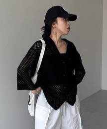 ブラウス シャツ Mesh shirt　メッシュシャツ レディース Ada. ブラウス シャツ メッシュ 襟付き レディース : ZOZOTOWN