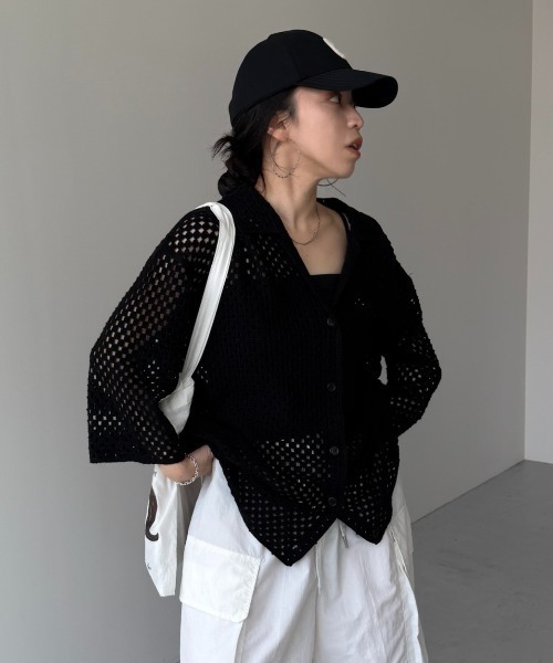 ブラウス シャツ vacances mesh shirt / バカンスメッシュシャツ レディース vacances mesh shirt / バカンスメッシュシャツ（シャツ