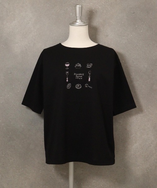 STUDIO PICONE｜スタジオピッコーネのTシャツ/カットソー（ブラック