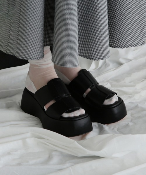 ROSE BUD（ローズバッド）の「厚底サンダル（サンダル・レディース・ブルー/ブラック/ホワイト・37/38）」の3枚目の写真