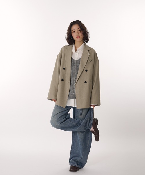 MUHET(ミュエータ)の「assorted tailored jacket / アソートテーラードジャケット(テーラードジャケット・レディース・チャコールグレー/ベージュ/キャメル/ネイビー/ブラウン/ブラウン系その他・FREE)」の10枚目の写真