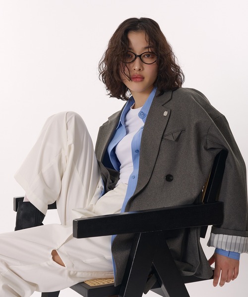 MUHET(ミュエータ)の「assorted tailored jacket / アソートテーラードジャケット(テーラードジャケット・レディース・チャコールグレー/ベージュ/キャメル/ネイビー/ブラウン/ブラウン系その他・FREE)」の12枚目の写真