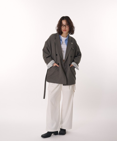 MUHET(ミュエータ)の「assorted tailored jacket / アソートテーラードジャケット(テーラードジャケット・レディース・チャコールグレー/ベージュ/キャメル/ネイビー/ブラウン/ブラウン系その他・FREE)」の14枚目の写真