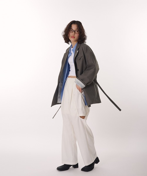 MUHET(ミュエータ)の「assorted tailored jacket / アソートテーラードジャケット(テーラードジャケット・レディース・チャコールグレー/ベージュ/キャメル/ネイビー/ブラウン/ブラウン系その他・FREE)」の15枚目の写真