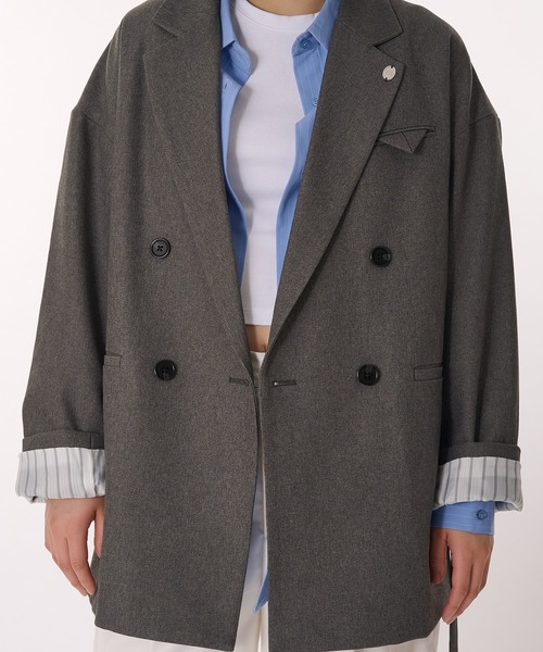 MUHET(ミュエータ)の「assorted tailored jacket / アソートテーラードジャケット(テーラードジャケット・レディース・チャコールグレー/ベージュ/キャメル/ネイビー/ブラウン/ブラウン系その他・FREE)」の17枚目の写真