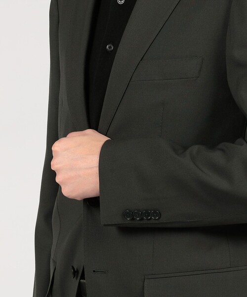 TOMORROWLAND （トゥモローランド）の「Super130'sウール シングルブレステッド2Bジャケット DRAGO（テーラードジャケット・メンズ・キャメル/チャコールグレー/カーキ/ネイビー・48/50/52/54/42/44/46）」の11枚目の写真