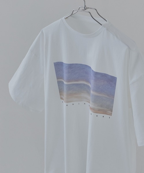 etoll.(エトル)の「デザインプリントBIGシルエットTシャツ(Tシャツ/カットソー・レディース・ブラック/オフホワイト・M)」の19枚目の写真