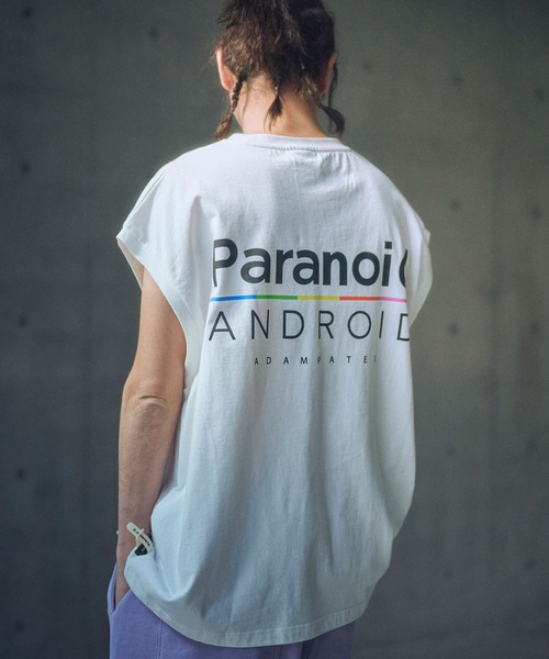 tシャツ 「ADAMPATEK/アダムパテック」pparanoid sleeveless/パラノイドプリントノースリーブ レディース メンズ ADAM PATEK tシャツ 「ADAMPATEK/アダムパテック」pparanoid