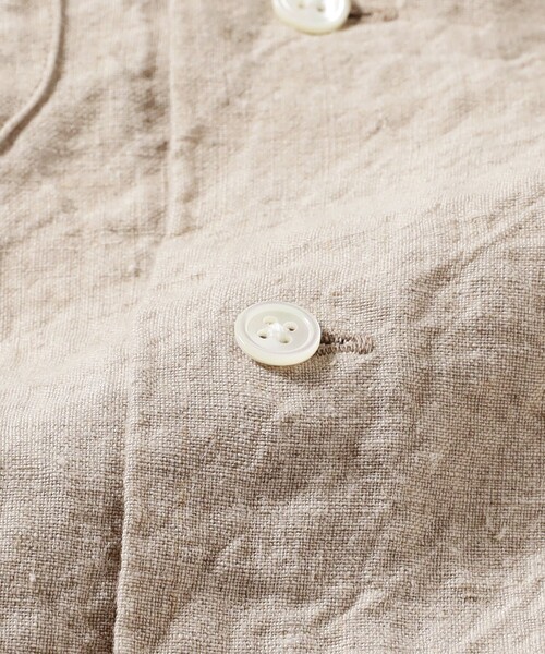 BEAMS PLUS（ビームスプラス）の「リネン オープンカラー シャツ（シャツ/ブラウス・メンズ・サックスブルー/ホワイト/ベージュ・S/L/XL/M）」の22枚目の写真