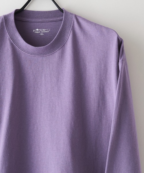 ragged mountain(ラギットマウンテン)の「【RAGGED MOUNTAIN/ラギットマウンテン】バックエンボス加工ロゴロンT(Tシャツ/カットソー・メンズ・ホワイト/ブラック/パープル/ベージュ/ネイビー/ブラウン・MEDIUM/LARGE/X-LARGE)」の20枚目の写真