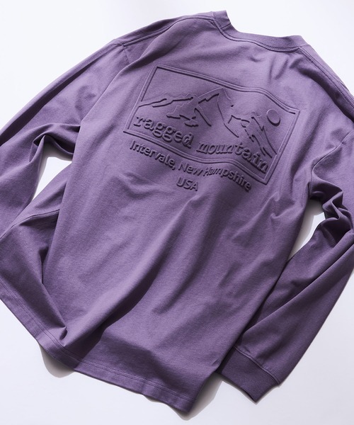 ragged mountain(ラギットマウンテン)の「【RAGGED MOUNTAIN/ラギットマウンテン】バックエンボス加工ロゴロンT(Tシャツ/カットソー・メンズ・ホワイト/ブラック/パープル/ベージュ/ネイビー/ブラウン・MEDIUM/LARGE/X-LARGE)」の22枚目の写真