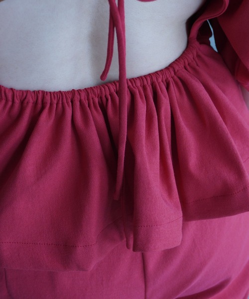 k3&co.(ケイスリーアンドコー)の「BACK OPEN BLOUSE(シャツ/ブラウス・レディース・レッド/チャコール/ベージュ・ONE SIZE)」の15枚目の写真