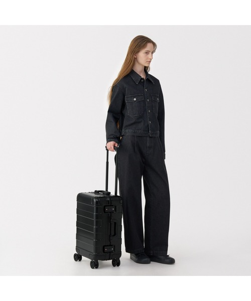 人気シリーズ✨MUJI ハードキャリーケース 36L TSAロック付き 黒 MUJI Labo スーツケース 「MUJI Labo」アルミハードキャリーケース34