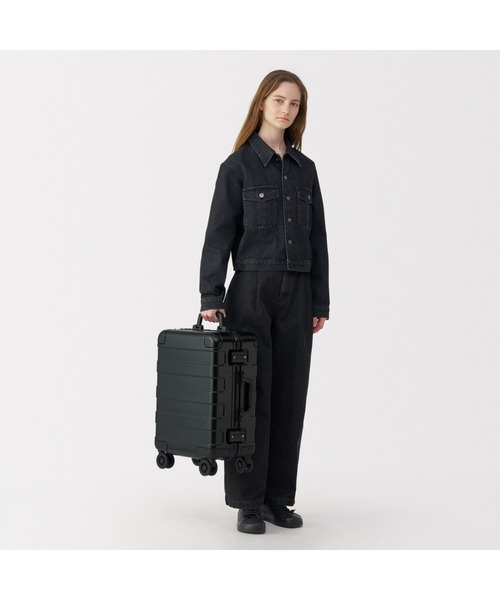 MUJI Labo〕アルミハードキャリーケース34リットル（黒