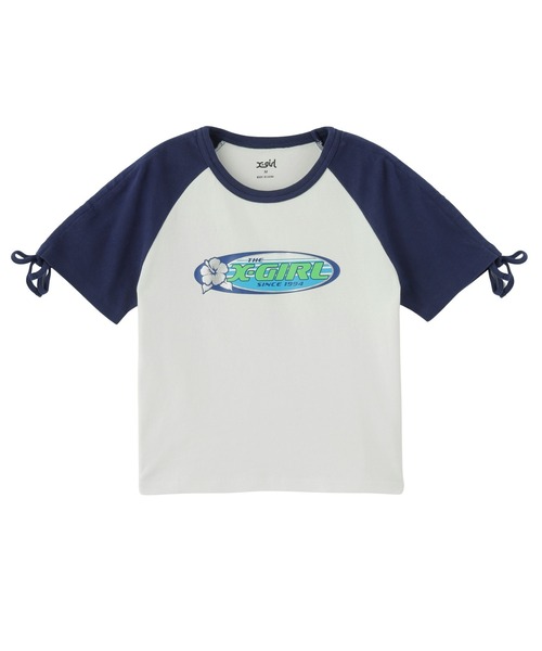 セール】HIBISCUS OVAL LOGO RAGLAN BABY TEE（Tシャツ