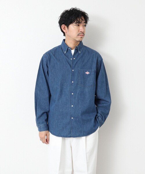 DANTON（ダントン）の「【DANTON/ダントン】DOT BUTTON B.D. SHIRT LS