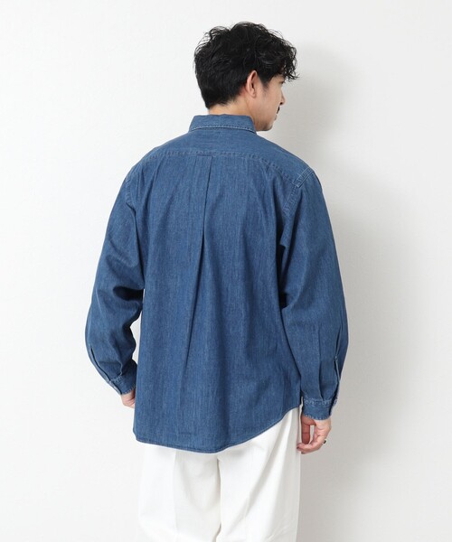 DANTON(ダントン)の「【DANTON/ダントン】DOT BUTTON B.D. SHIRT LS 25SS(シャツ/ブラウス・メンズ・インディゴブルー/ブルー・40/42/44)」の8枚目の写真