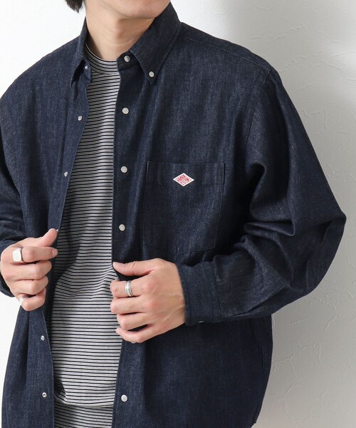 DANTON(ダントン)の「【DANTON/ダントン】DOT BUTTON B.D. SHIRT LS 25SS(シャツ/ブラウス・メンズ・インディゴブルー/ブルー・40/42/44)」の12枚目の写真