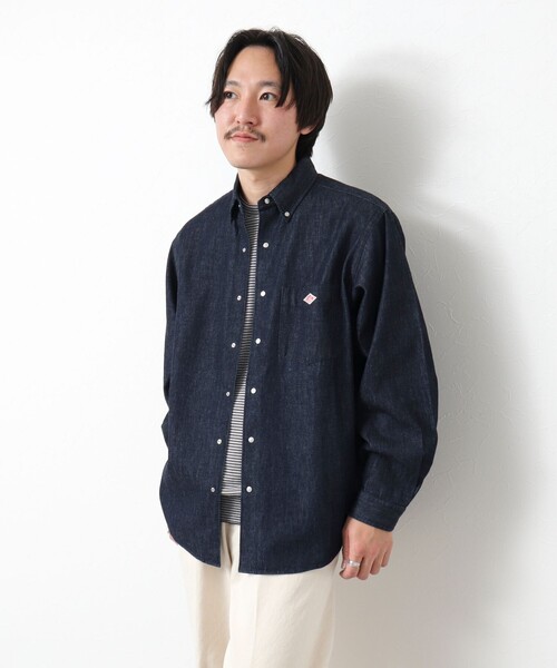 DANTON(ダントン)の「【DANTON/ダントン】DOT BUTTON B.D. SHIRT LS 25SS(シャツ/ブラウス・メンズ・インディゴブルー/ブルー・40/42/44)」の17枚目の写真
