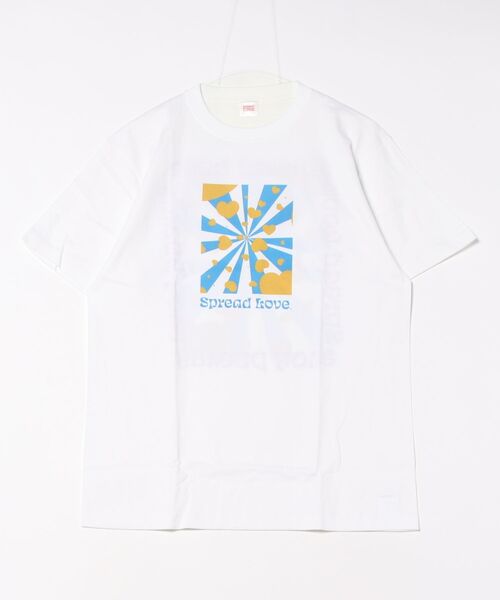 ARCHIVER(アーカイバ)の「【RS】【Spread Love】オリジナルプリント S/S T(Tシャツ/カットソー・レディース・ホワイト/ブラック・MEDIUM)」の2枚目の写真