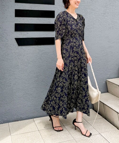 NOLLEY'S sophi ノーリーズソフィ 23SS 袖フリルワンピース 新品NOLLEY'Sノーリーズソフィウォッシャブル袖フリルワンピース